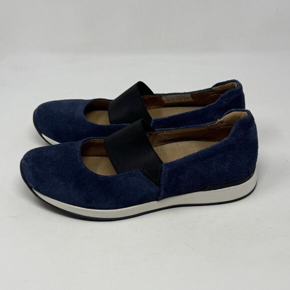 Vionic Cadee Loafers Womens 10 W Wide Blue Suede Mary Jane Slip On Shoes - Picture 4 of 16